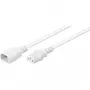 Wentronic Goobay verlengkabel voor koudapparaat C14 naar C13, 1 m, wit 97582