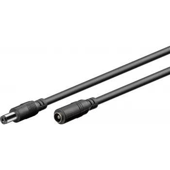 Wentronic Goobay DC-verlengkabel 5 m zwart 76671