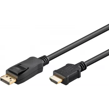 WENTRONIC Goobay DisplayPort naar HDMI kabel 1,8m zwart 80517