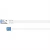 Goobay Ultraflexibele Cat 6A Slim U/UTP patchkabel, extra korte stekkers, 5 m, wit (74299)