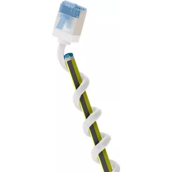 Wentronic Goobay ultra-flexibele Cat 6A slim U/FTP patchkabel, wit, 0,25 m, 10 Gbps, extra korte snagless stekkers 74327