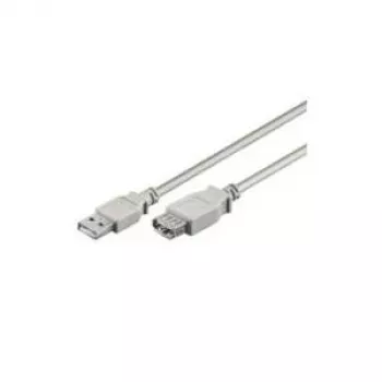 Wentronic Goobay USB 2.0 Hi-Speed verlengkabel, grijs, 3 m, Type-A stekker naar Type-A bus 50961