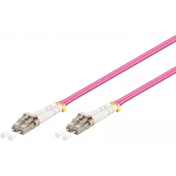 Wentronic LC-LC OM4 duplex multimode glasvezel patchkabel, 50/125µm, LSZH, roze 95940