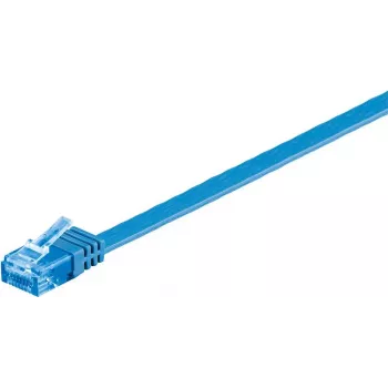 Wentronic RJ-45 CAT6a 0,5m U/UTP patchkabel, vergulde stekkers, 10 Gbps, zwart 96295
