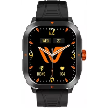 WEOFLY Pioneer smartwatch, 1,95 inch AMOLED, zwart