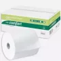 WEPA Comfort handdoekrol, 2-laags, hoogwit, lijnembossing, blauwe kernlijm, 205 mm breed, 150 m lang, 6 rollen (316800)