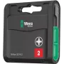 Wera 05057750001 20-delige diamantgecoate schroefbitset met universele houder, 1/4 inch zeskant aandrijving, 25 mm lengte