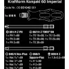 Wera 17-delige Kraftform Kompakt 60 bitset, plat, Phillips, Pozidriv, TORX BO 05051042001