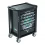 Wera 9700 Tool Rebel gereedschapskar 1, 7 laden, RVS werkblad, groen/zwart