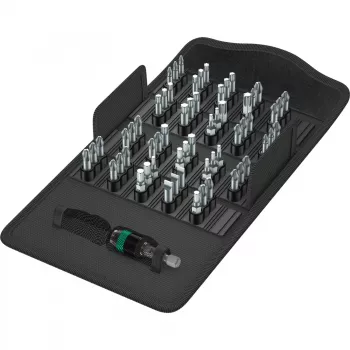 Wera Bit-Safe 61 Universal 1, 1/4 inch zeskant aandrijving, 61-delige bitset met Tough-Absorbing-bits en universele bithouder 05057122001