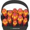 Wera Kraftform 2go 100 schroevendraaier-bitset, 11-delig, Phillips, Pozidriv, Torx, 25 mm bits, met Rapidaptor bithouder en textieltas 05004310001