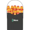 Wera Kraftform 2go 100 schroevendraaier-bitset, 11-delig, Phillips, Pozidriv, Torx, 25 mm bits, met Rapidaptor bithouder en textieltas 05004310001