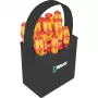 Wera Kraftform 2go 100 schroevendraaier-bitset, 11-delig, Phillips, Pozidriv, Torx, 25 mm bits, met Rapidaptor bithouder en textieltas 05004310001