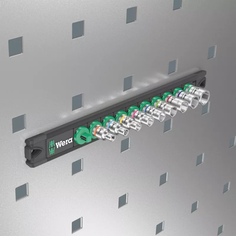Wera dopsleutel magneetstrip A Imperial 1/4 inch aandrijving, 4 houders, 05005420001