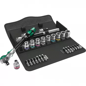 WERA Zyklop Speed ratelset 1/2 inch + doppen, 28-delig