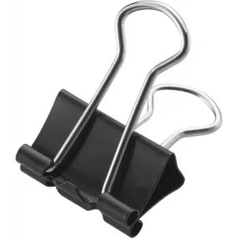 Westcott 12 foldback clips zwart 19 mm