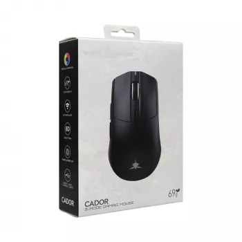 White Shark CADOR-B WGM-5020 bedrade RGB-gamingmuis, zwart