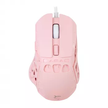 White Shark ECTOR-P GM-5016 Bedrade Gaming-muis, 6400 DPI, roze