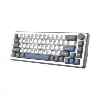 White Shark EXCALIBUR M mechanisch toetsenbord (GK-009251) met Outemu Blue Switches, RGB-verlichting, US-layout, wit