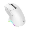 White Shark GAWAIN-W Draadloze Gaming-muis – 12000 DPI, 500mAh accu, 56g, wit