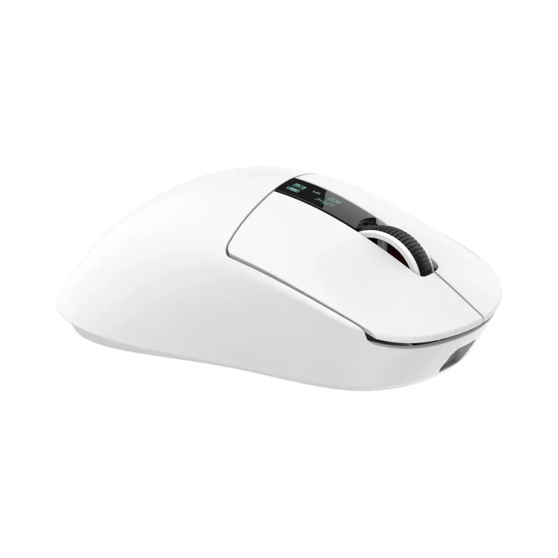 White Shark GAWAIN-W Draadloze Gaming-muis – 12000 DPI, 500mAh accu, 56g, wit