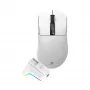 White Shark GAWAIN-W Draadloze Gaming-muis – 12000 DPI, 500mAh accu, 56g, wit