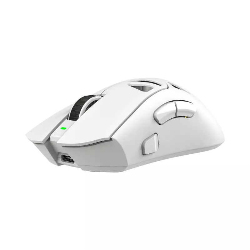 White Shark MORIEN WGM-5025 tri-mode gamingmuis (BT / 2,4 GHz / bedraad), 6200 DPI (tot 12000), RGB, wit