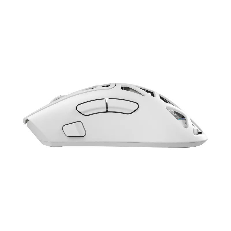 White Shark MORIEN WGM-5025 tri-mode gamingmuis (BT / 2,4 GHz / bedraad), 6200 DPI (tot 12000), RGB, wit