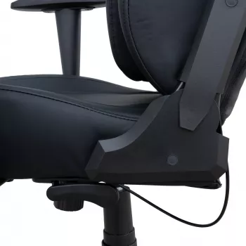 White Shark SPEEDWAY gamingstoel, zwart PU-leer, 2D-armleuningen, 180° kanteling