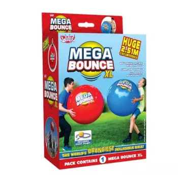 Wicked Vision Mega Bounce XL opblaasbare speelbal - 80 cm regenboog