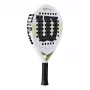 Wilson Optix V2 Lite padelracket - druppelvorm, zachte EVA-kern, fiberglas oppervlak, zwart/groen