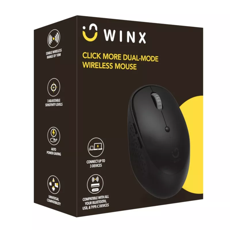 WINX CLICK More dual-mode draadloze muis - zwart