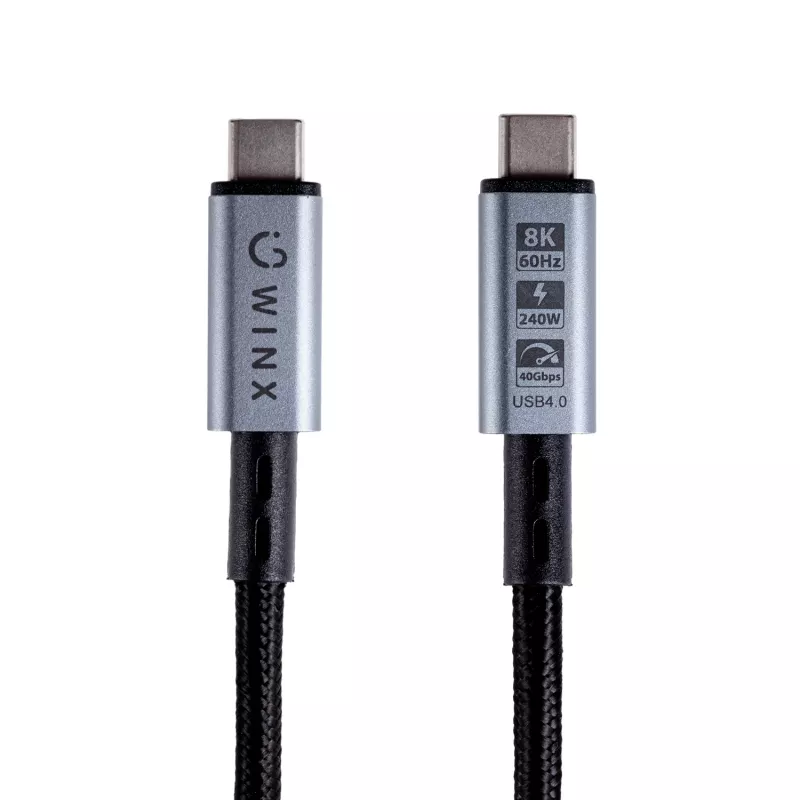 WINX LINK Pro Type-C 1m kabel 100W PD USB 2.0 480Mbps zwart