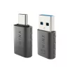 WINX LINK Simple Type-C en USB-adaptercombinatie – USB-C-stekker naar USB-A-bus & USB-A-stekker naar USB-C-bus, USB 2.0, 480 Mbit/s, Space Grey