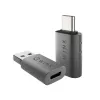WINX LINK Simple Type-C en USB-adaptercombinatie – USB-C-stekker naar USB-A-bus & USB-A-stekker naar USB-C-bus, USB 2.0, 480 Mbit/s, Space Grey
