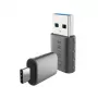 WINX LINK Simple Type-C en USB-adaptercombinatie – USB-C-stekker naar USB-A-bus & USB-A-stekker naar USB-C-bus, USB 2.0, 480 Mbit/s, Space Grey