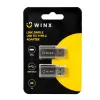 WINX LINK Simple USB-naar-Type-C-adapter dubbelpack (USB-A-stekker naar USB-C-bus, 5Gbit/s, 15W, Space Grey, 2-pack)
