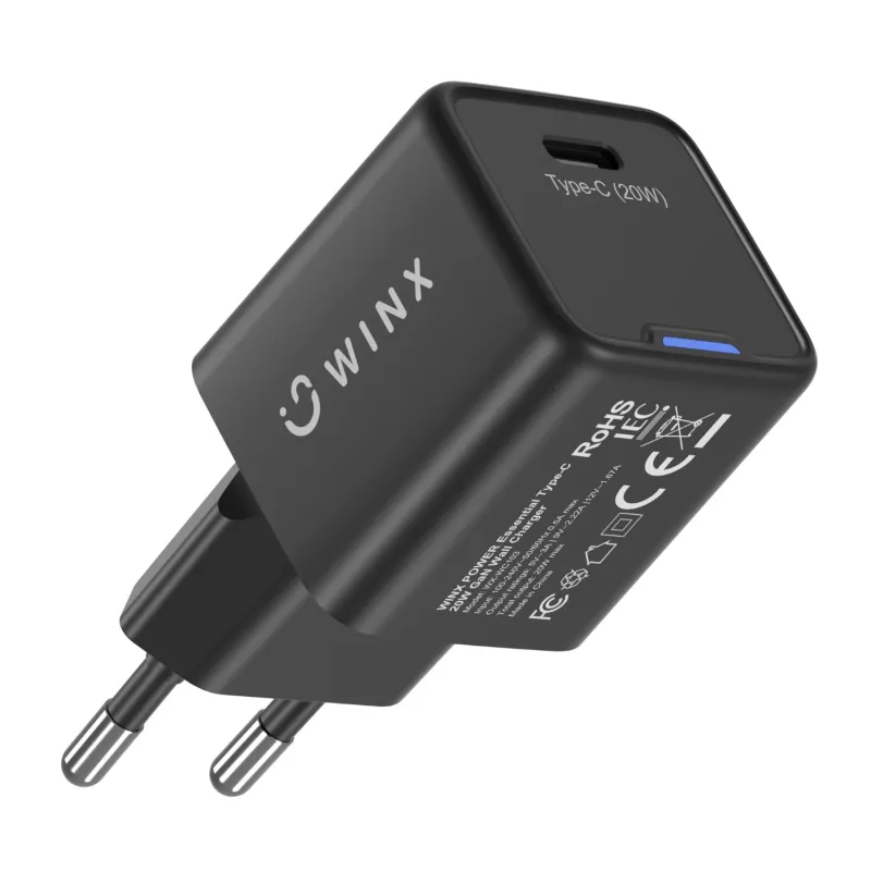 WINX POWER Essential Type-C 20W GaN wandlader - wit