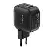 WINX POWER Max 65W GaN-wandlader - 2x USB-C PD, 1x USB-A QC, zwart
