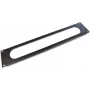 Wirewin 19 inch 2U kabeldoorvoerplaat zonder borstel, zwart RAL9005 (KDP 2HE OB BL)
