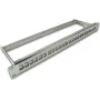 Wirewin 24-poorts Keystone blindpatchpanel, 19 inch, nikkel, afgeschermd (TKS PANEL 24 NICKEL)