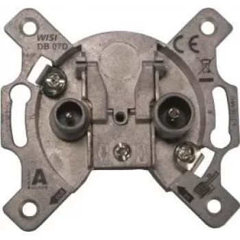 WISI DB07D universele doorvoer-antennecontactdoos 5-2150 MHz 14 dB inbouw