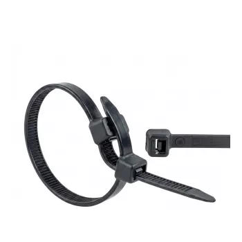 WKK Kabelbinder 370 mm 7,60 mm Zwart UV-gestabiliseerd 100 stuks