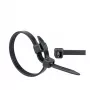 WKK Kabelbinder 370 mm 7,60 mm Zwart UV-gestabiliseerd 100 stuks
