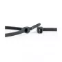 WKK UV-gestabiliseerde zwarte nylon kabelbinders 100 x 2,5 mm, 100-pack