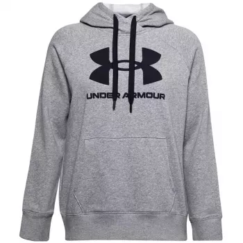 Under Armour dames Rival Fleece logo hoodie mod gray
