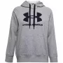 Under Armour dames Rival Fleece logo hoodie mod gray