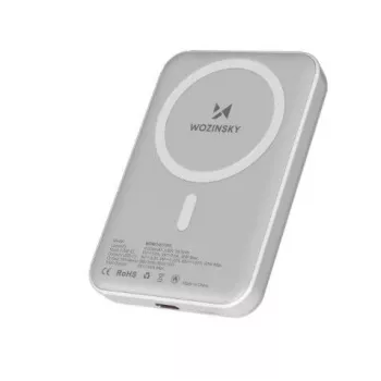 Wozinsky 10.000 mAh magnetische powerbank wit