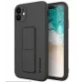 Wozinsky Apple iPhone 12 Pro Max siliconenhoesje met standaard zwart