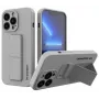 Wozinsky Apple iPhone 13 Kickstand Case siliconenhoesje met standaard grijs